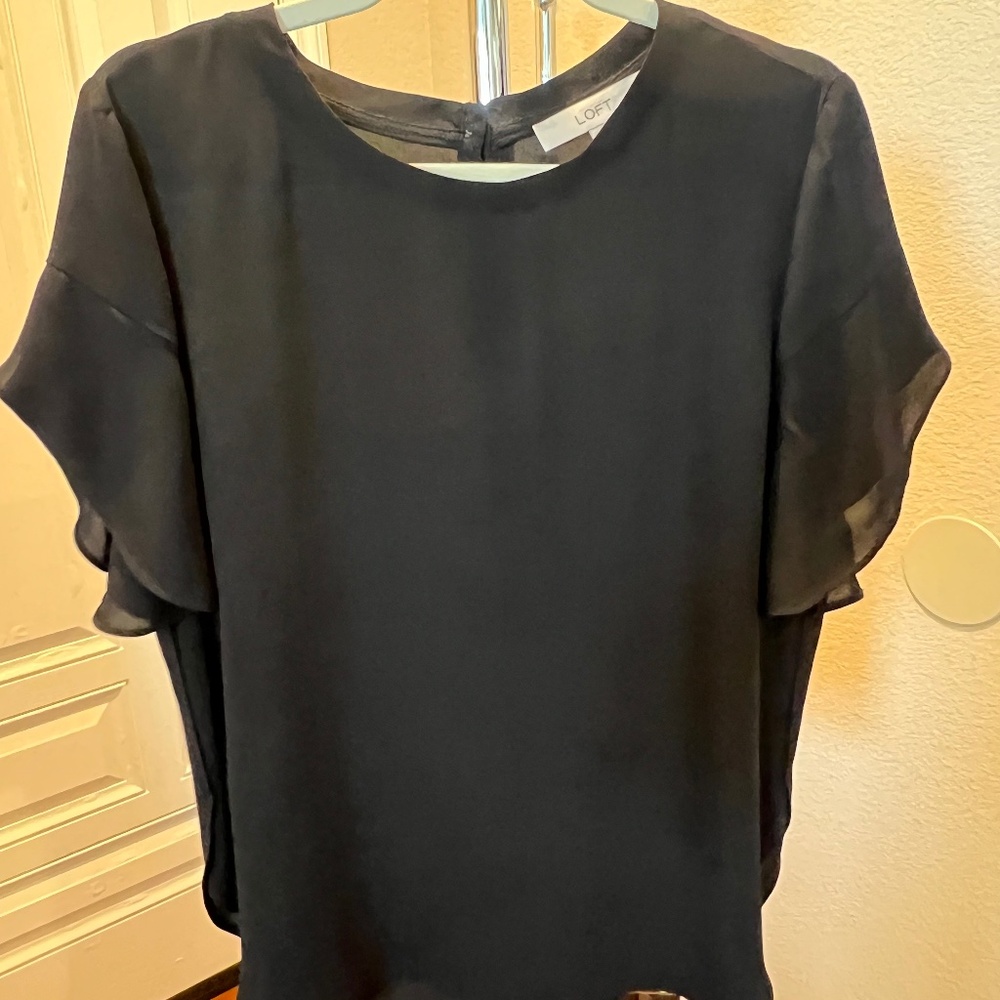 LOFT Women's Top, Size Medium, Color Black